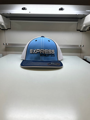 Express Logo 404M Flex Fit Hat: Columbia Blue