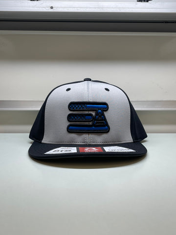EA Logo 404M Flex Fit Hat: Blue Line